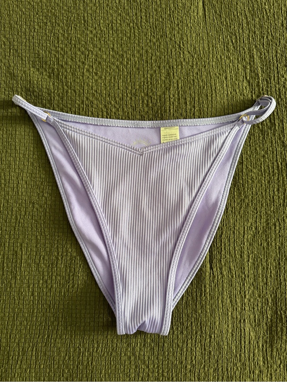 Hollister Lilac Ribbed Bikini Bottom